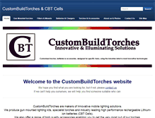Tablet Screenshot of custombuildtorches.com